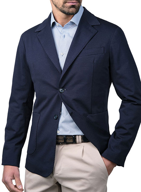 MEN'S MANETTI JACKET CASUAL  BLUE