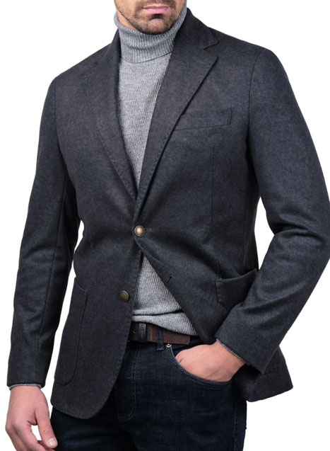 MEN'S MANETTI JACKET FORMAL  GREY