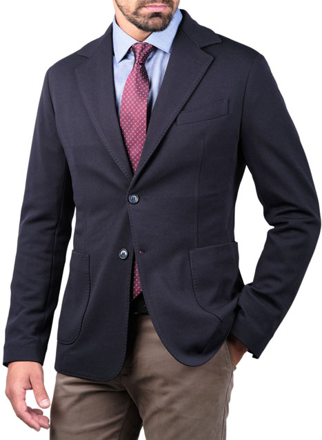 MEN'S MANETTI JACKET FORMAL  BLUE