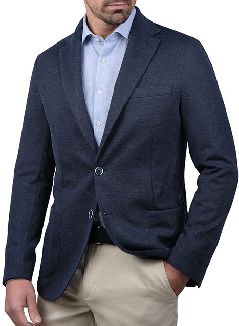 MEN'S MANETTI JACKET FORMAL  BLUE