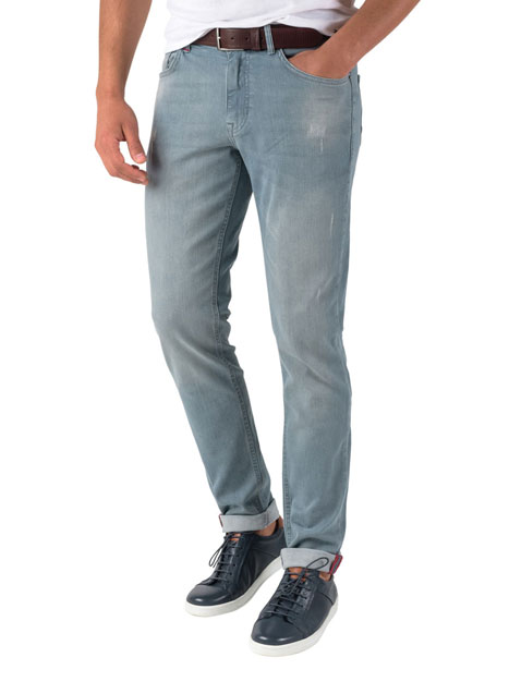 MEN'S JEAN PANTS MANETTI CASUAL  LIGHT INDIGO