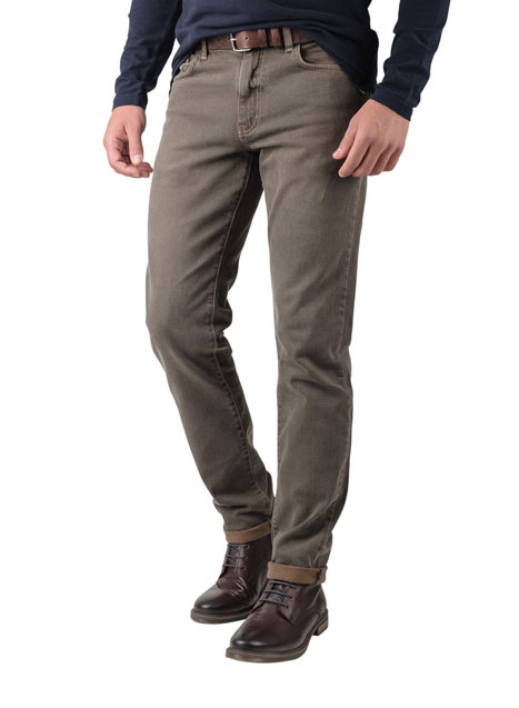 MEN'S JEAN PANTS MANETTI CASUAL  FANGO BROWN