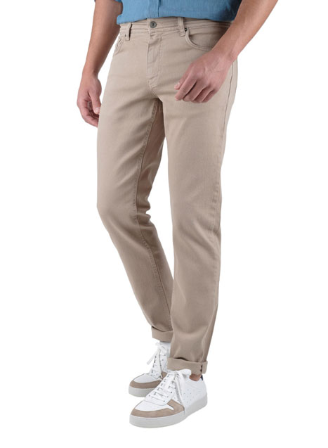 Ανδρικό Jean παντελόνι Manetti casual dirty beige