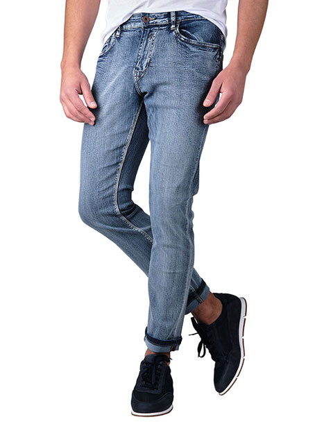 MEN'S JEAN MANETTI CASUAL  WASHED INDIGO