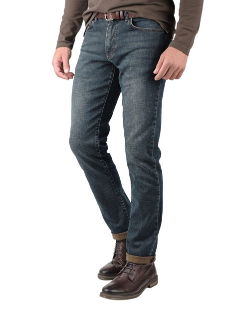 Ανδρικό Jean παντελόνι Manetti casual rust blue