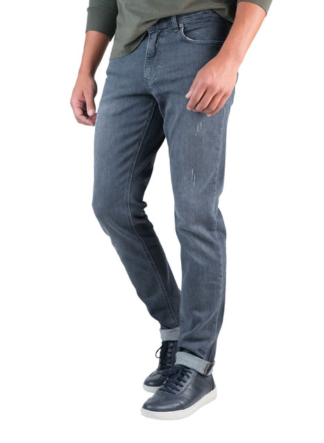 MEN'S JEAN MANETTI CASUAL  GREY BLACK