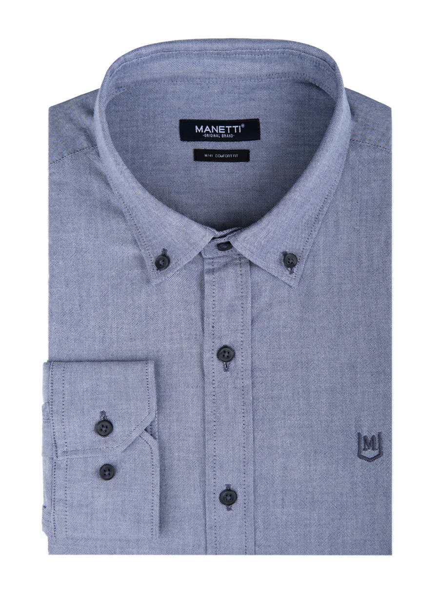 MEN'S MANETTI SHIRT CASUAL  DARK BLUE