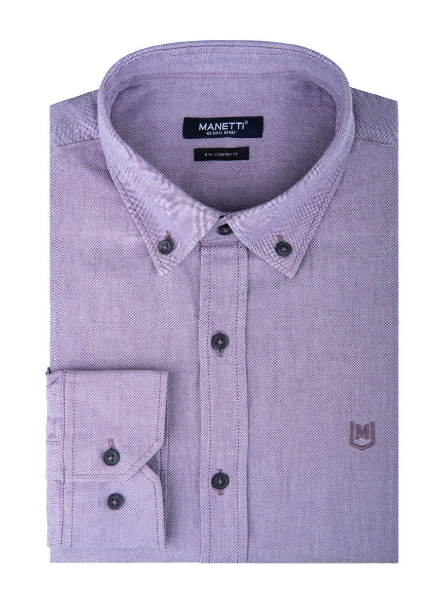 MEN'S MANETTI SHIRT CASUAL  BORDEAUX