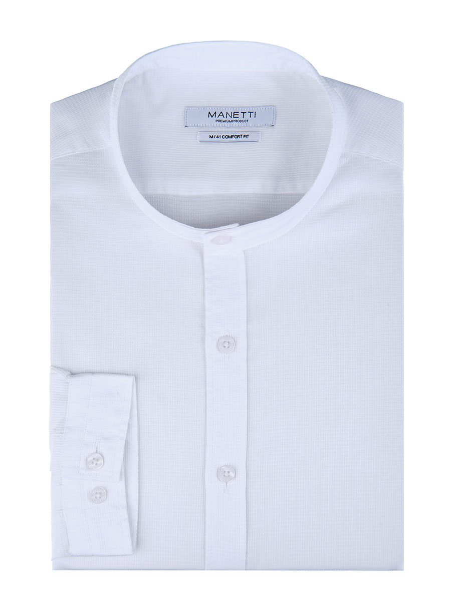 MEN'S MANETTI SHIRT CASUAL  WHITE