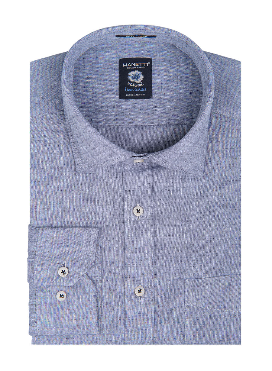 Ανδρικό Πουκάμισο Manetti formal beige petrol