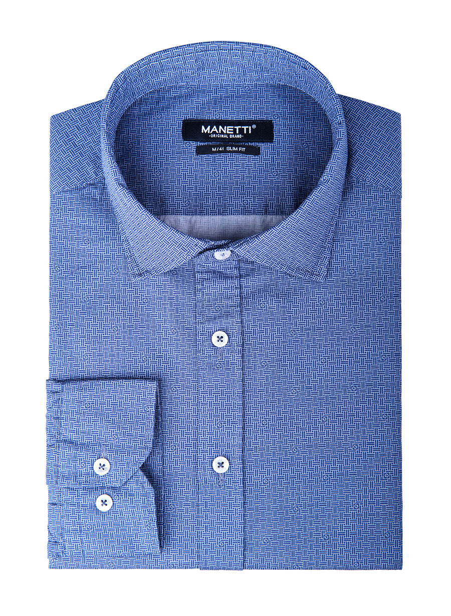 MEN'S MANETTI SHIRT CASUAL  SKYBLUE