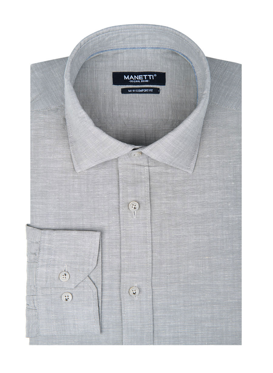 Ανδρικό Πουκάμισο Manetti casual beige