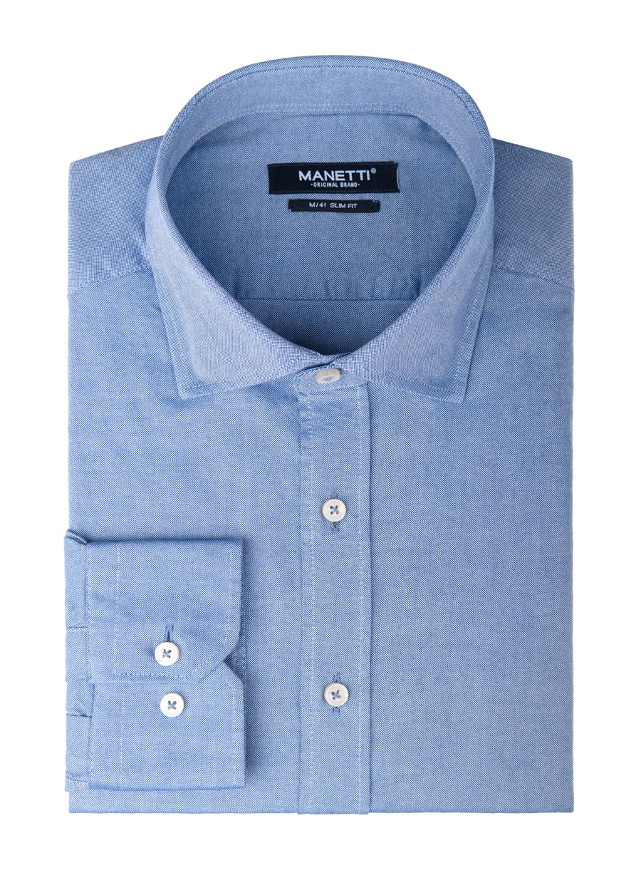 Ανδρικό Πουκάμισο Manetti casual blue