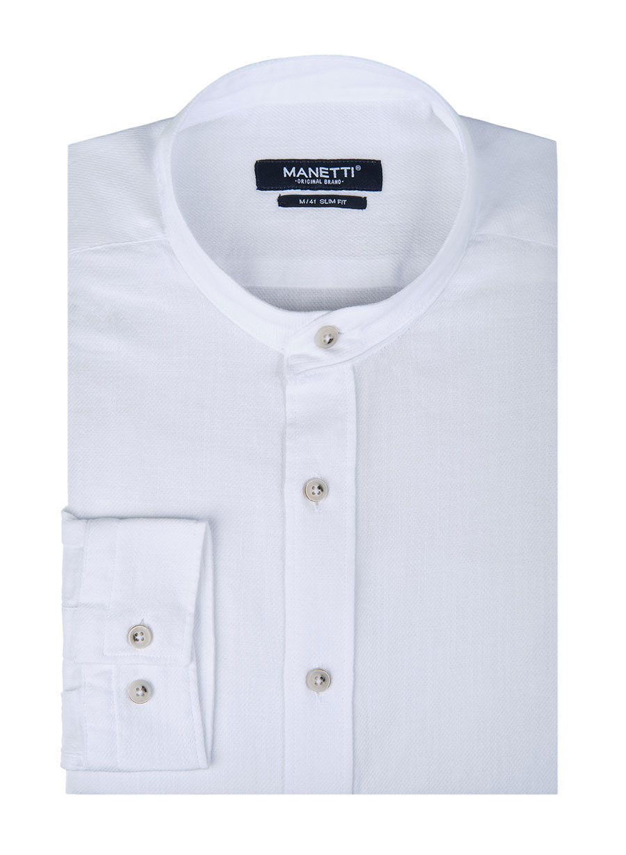 MEN'S MANETTI SHIRT CASUAL  WHITE
