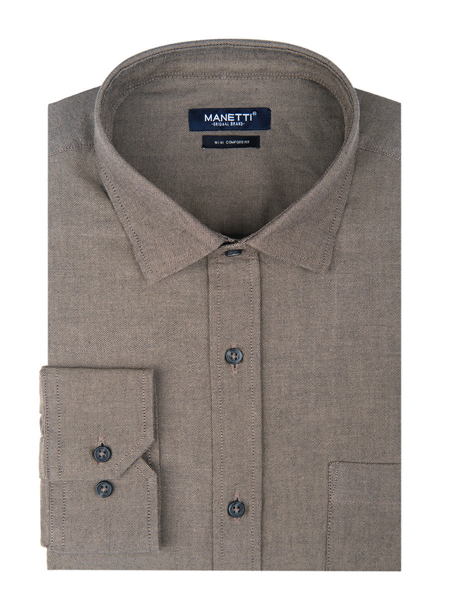 MEN'S ΠΟΥΚΑΜΙΣΟ OXFORD MANETTI CASUAL  BEIGE