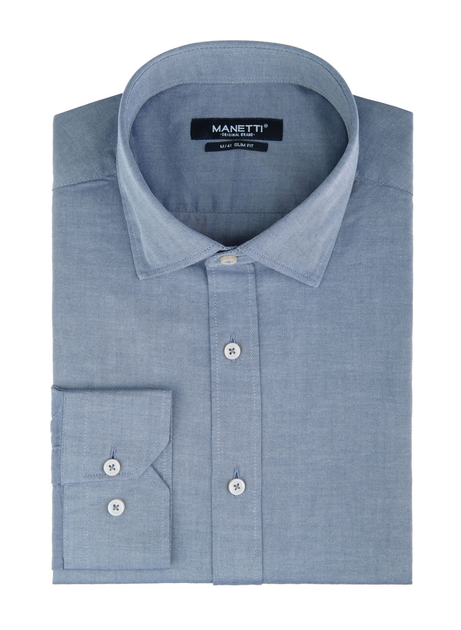 Ανδρικό Πουκάμισο Manetti casual light blue CASUAL