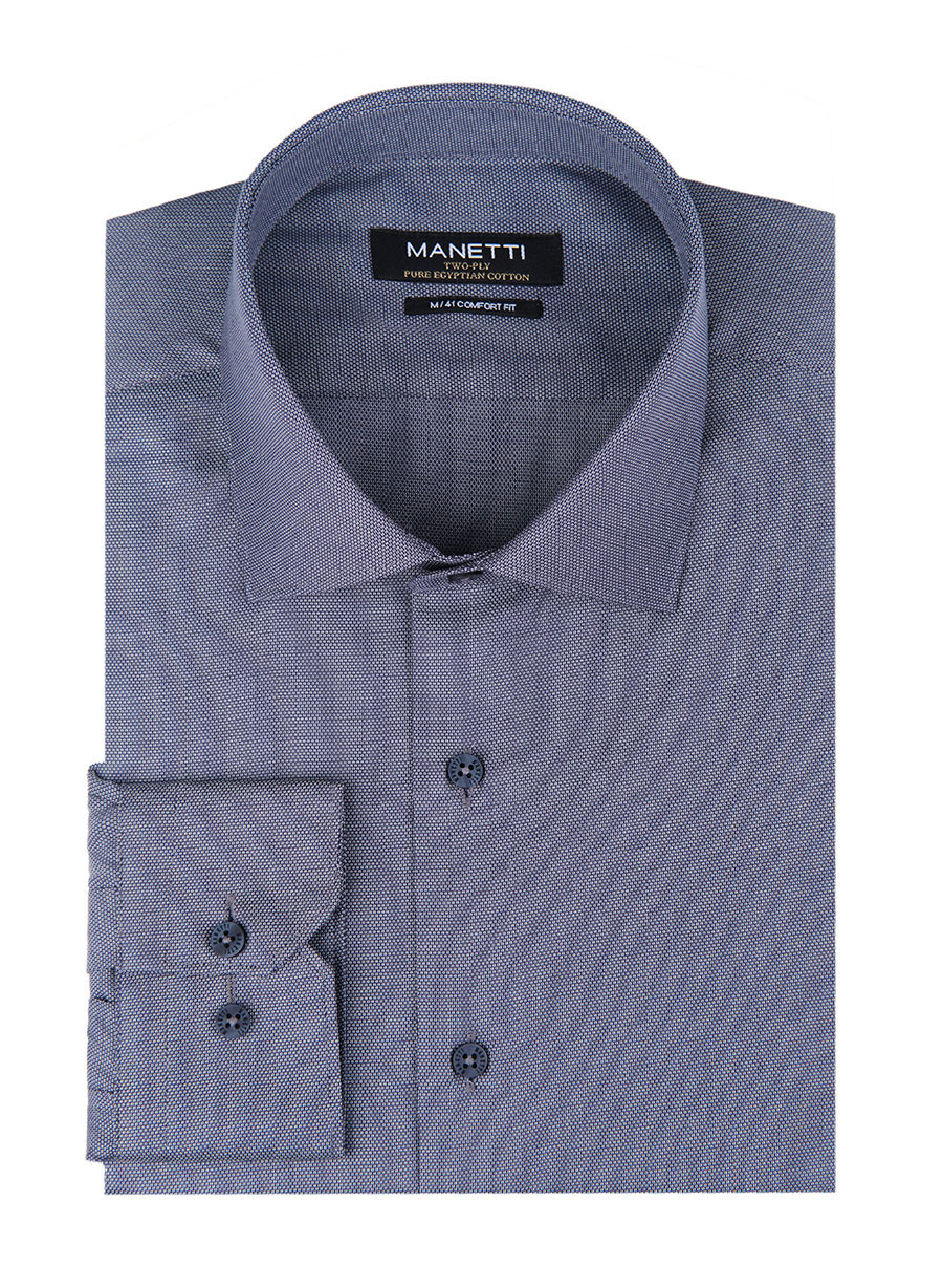 Ανδρικό Πουκάμισο Manetti formal grey blue