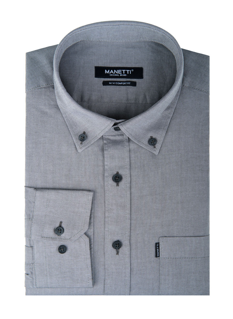 Ανδρικό Πουκάμισο oxford Manetti formal green