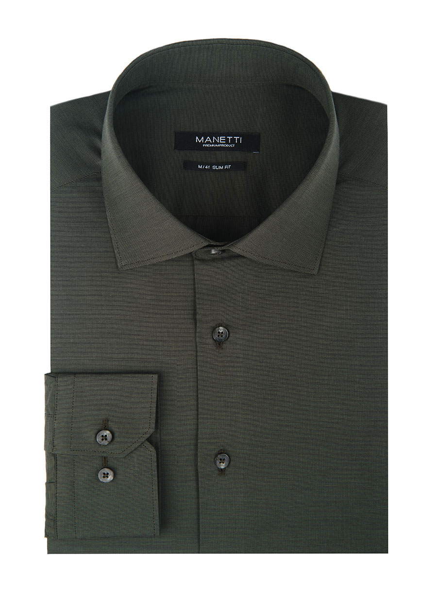 Ανδρικό Πουκάμισο Manetti formal dark green