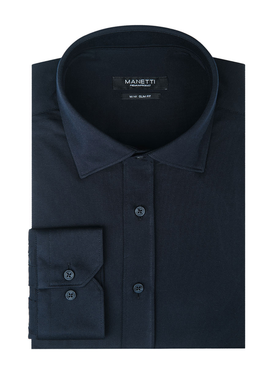 MEN'S ΠΟΥΚΑΜΙΣΟ JERSEY MANETTI FORMAL  DARK BLUE