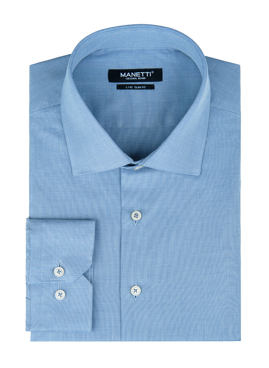 MEN'S MANETTI SHIRT FORMAL  BLUE 1