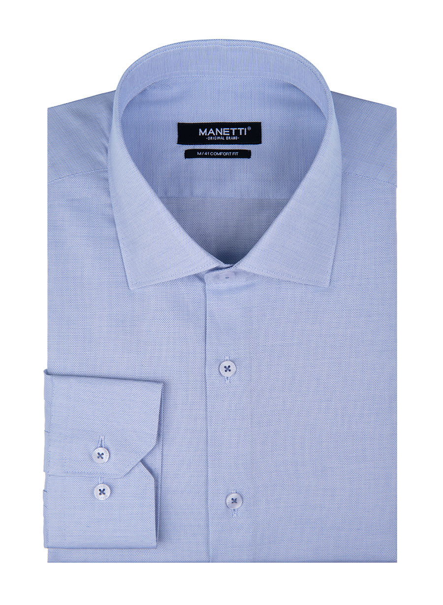 MEN'S MANETTI SHIRT FORMAL  BLUE 2