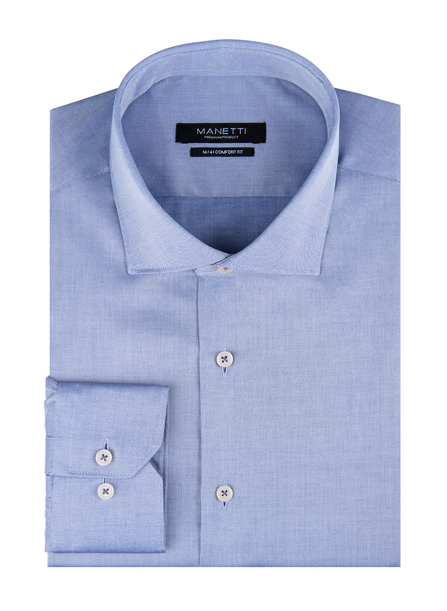 MEN'S MANETTI SHIRT FORMAL  BLUE