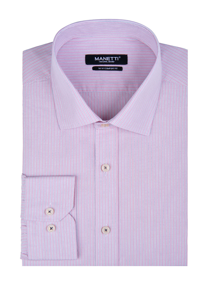 MEN'S MANETTI SHIRT FORMAL  PINK