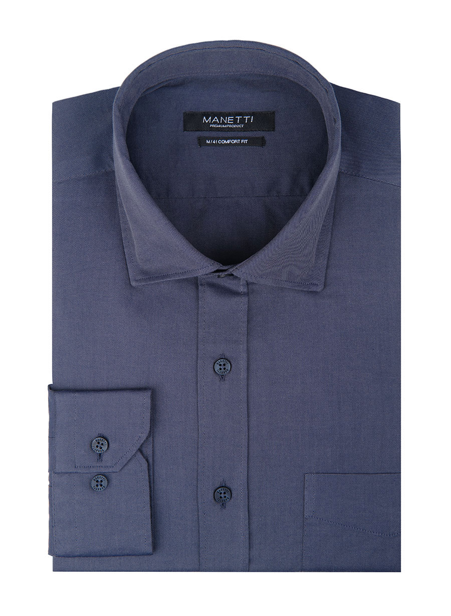 Ανδρικό Πουκάμισο Manetti formal dark indigo