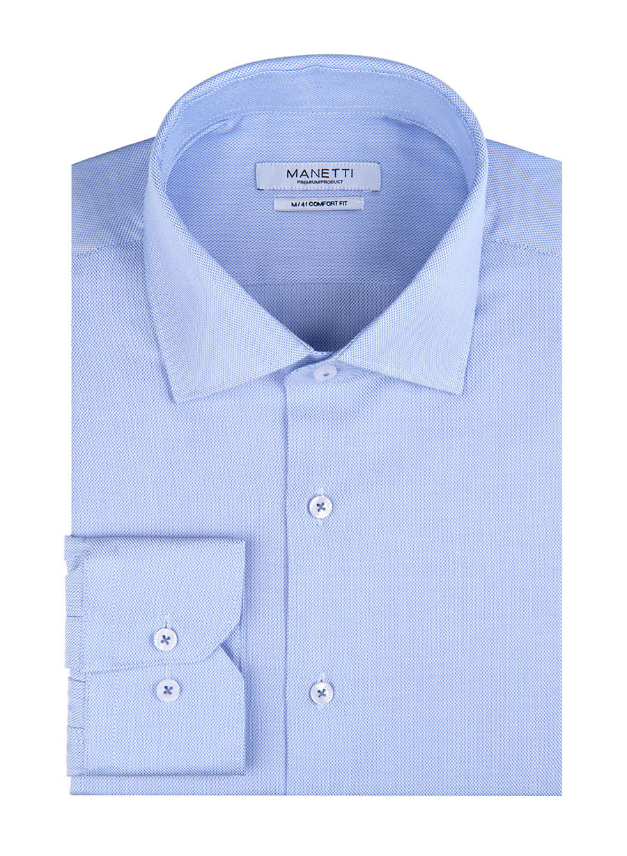 MEN'S MANETTI SHIRT FORMAL  LIGHT BLUE