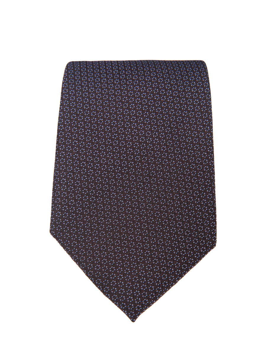 MEN'S MANETTI TIE FORMAL  BROWN BLUE