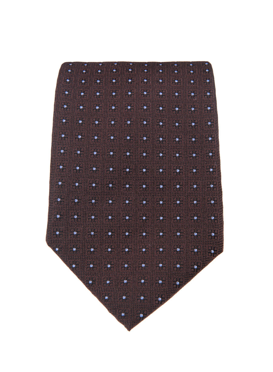 MEN'S MANETTI TIE FORMAL  BROWN BLUE
