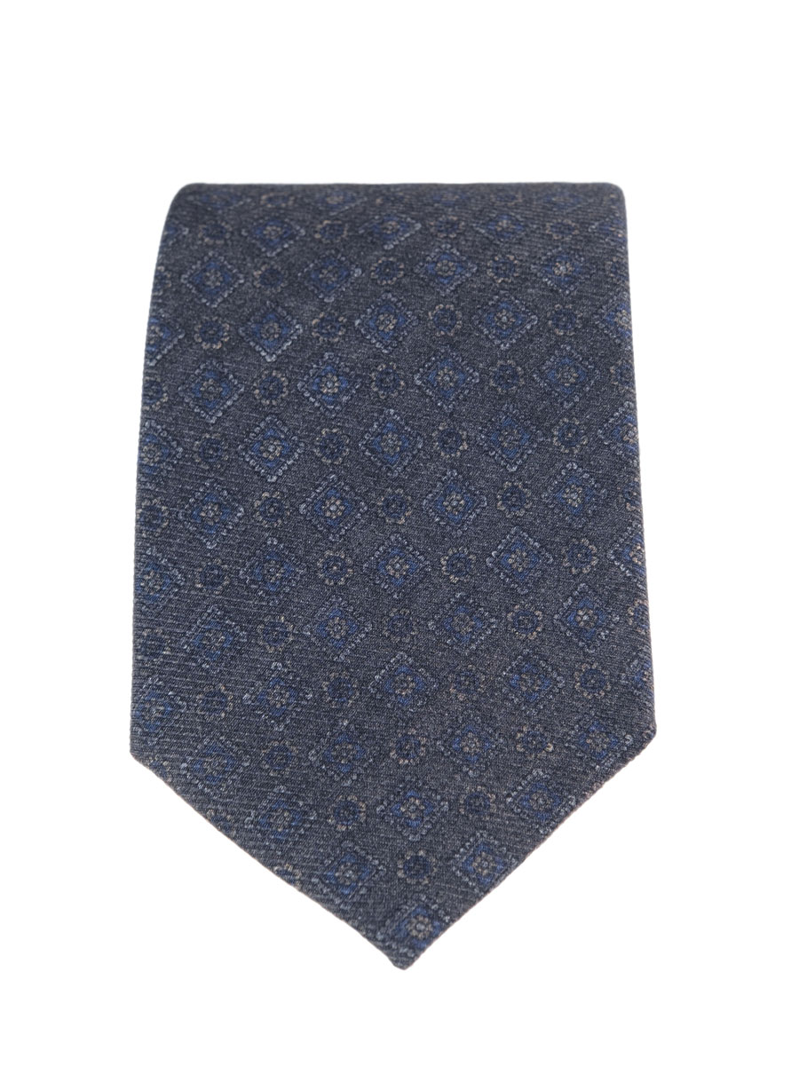 MANETTI Ανδρική Γραβάτα Manetti formal grey blue