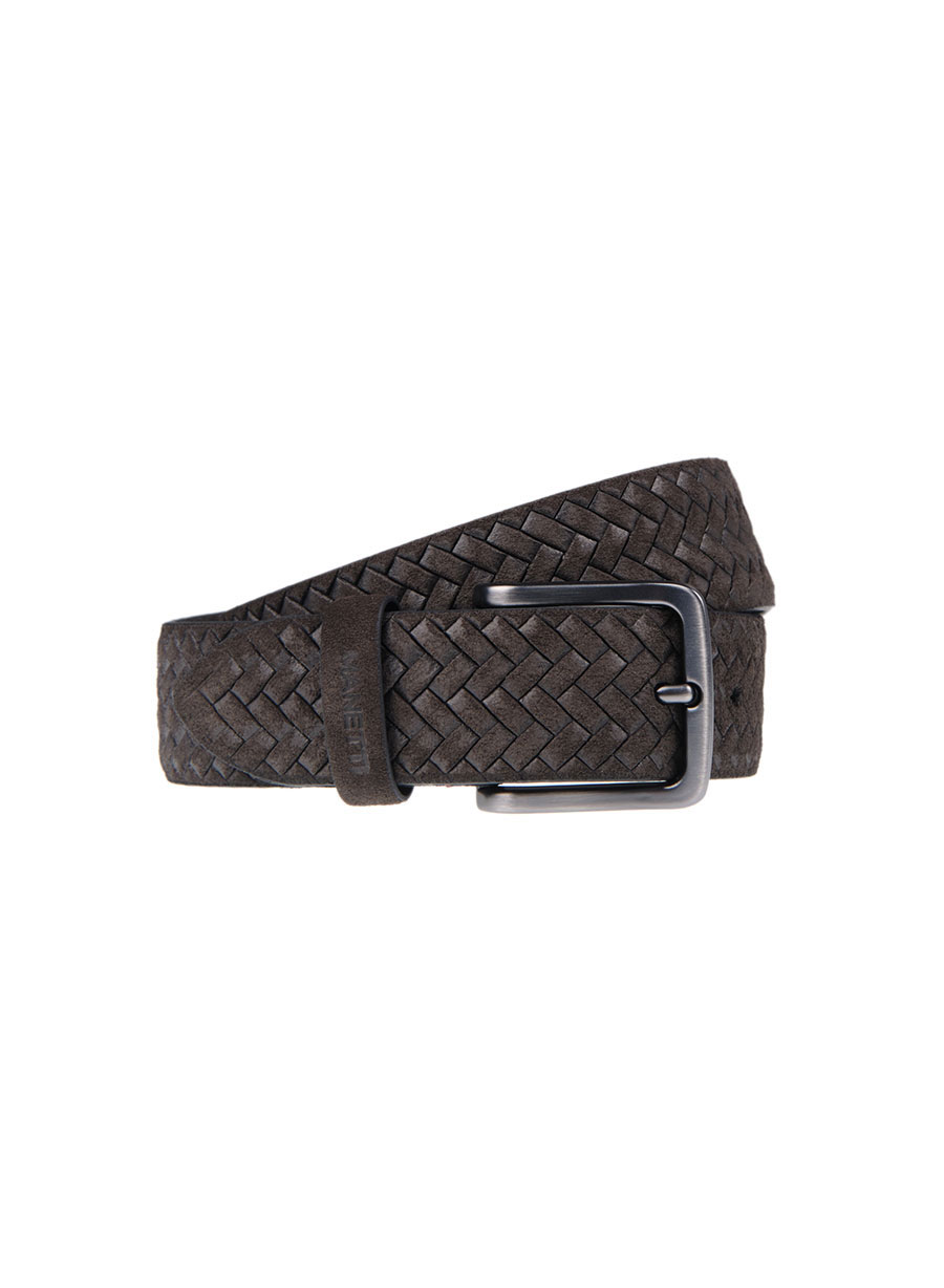 MEN'S MANETTI BELT CASUAL  BROWN