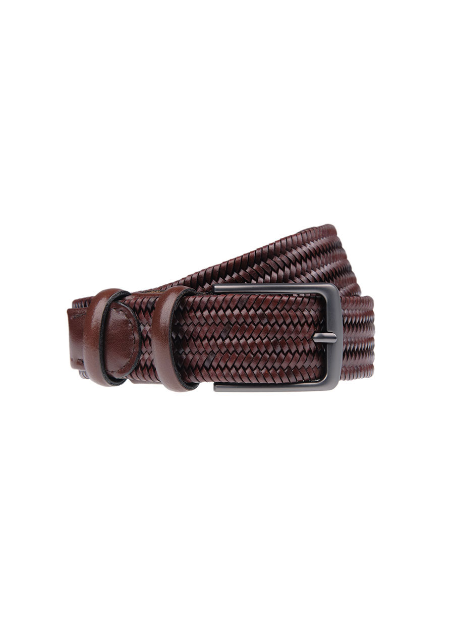 Ανδρική Ζώνη Manetti casual brown