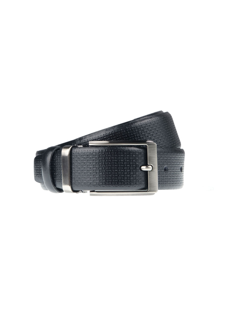 MEN'S MANETTI BELT CASUAL  BLACK
