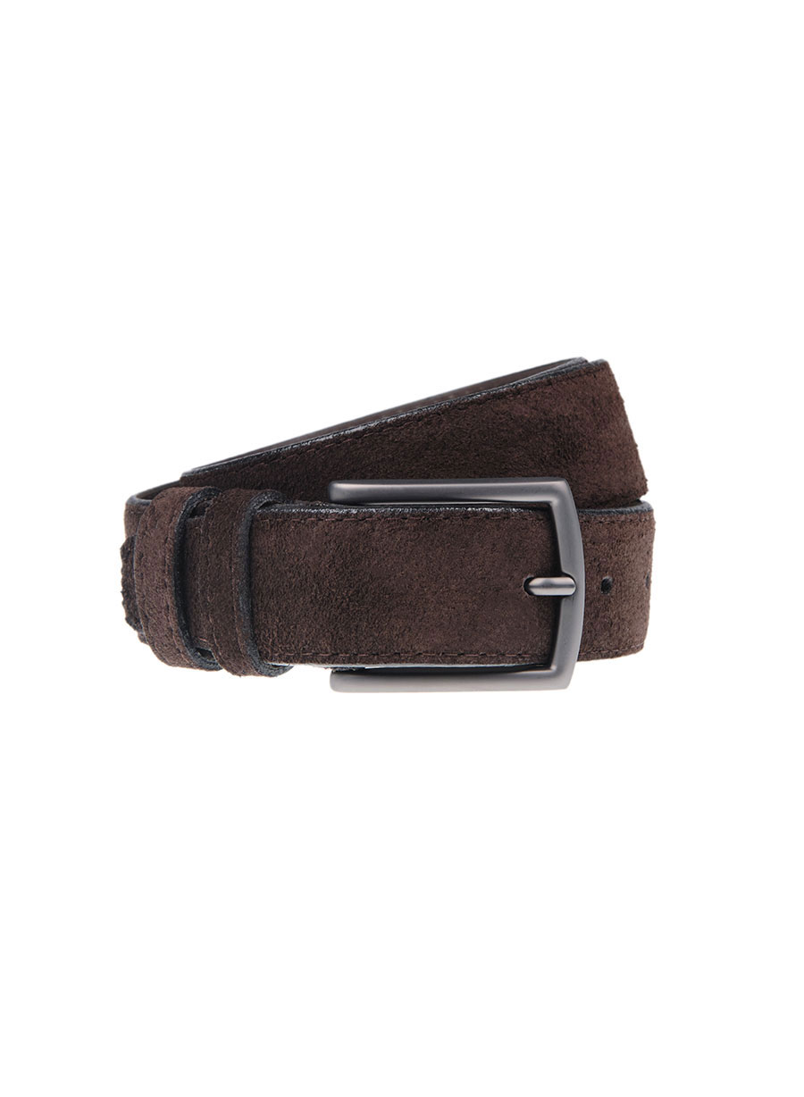 MEN'S MANETTI BELT CASUAL  BROWN