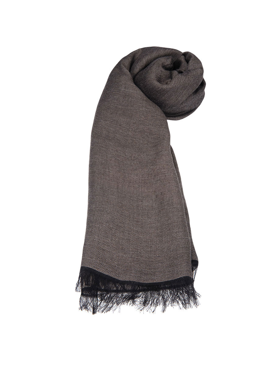 MEN'S MANETTI SCARF CASUAL  BROWN BLACK