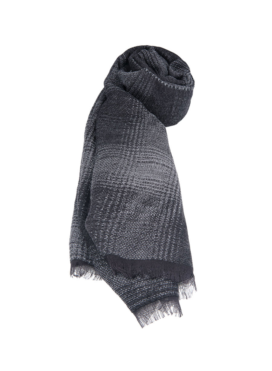 MEN'S MANETTI SCARF CASUAL  BLACK GREY