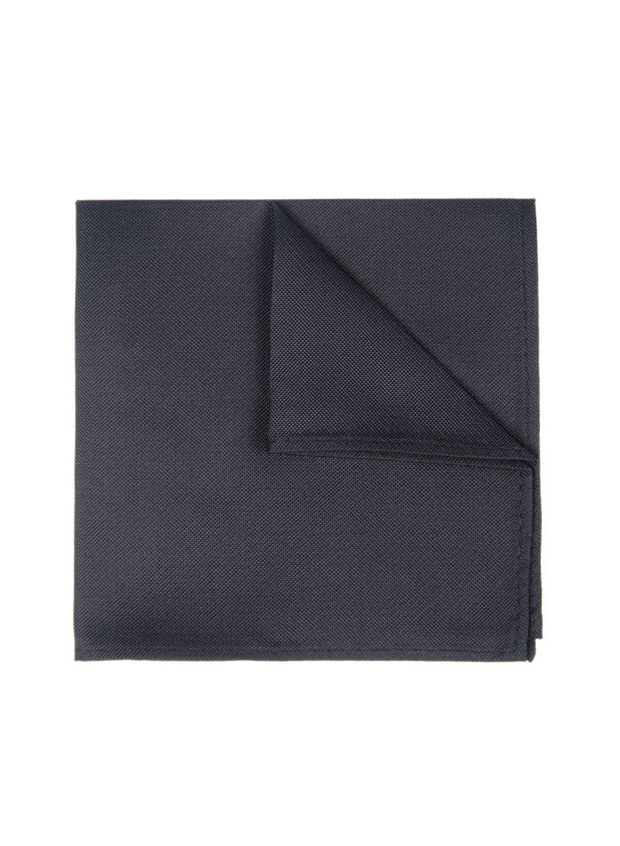 MEN'S MANETTI POCKET SQUARES FORMAL  BLACK