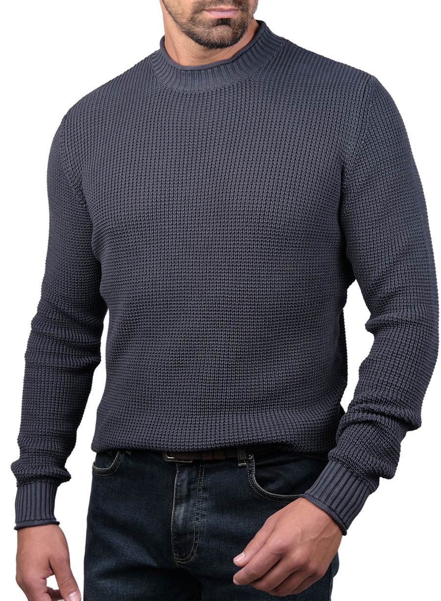 MEN'S ΠΟΥΛΟΒΕΡ MANETTI CASUAL  STEEL DARK GREY