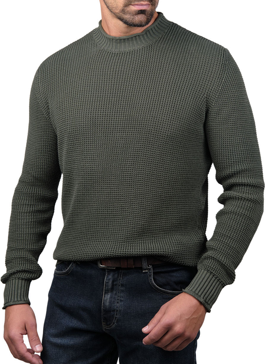 MEN'S ΠΟΥΛΟΒΕΡ MANETTI CASUAL  KHAKI