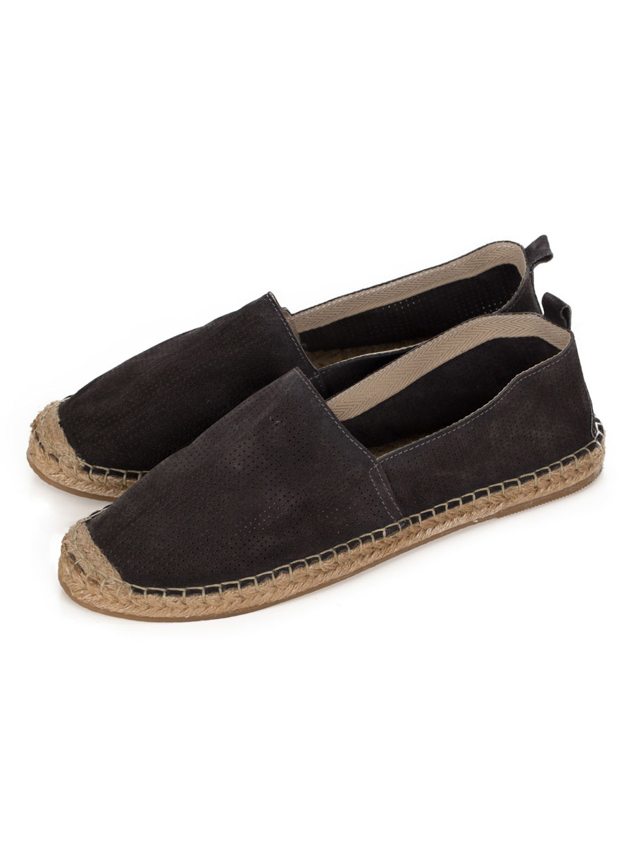 ΑΝΔΡΙΚΟ ΕΣΠΑΝΤΡΙΓΙΕΣ SUEDE MANETTI CASUAL ΔΕΡΜΑ ΣΟΥΕΝΤ FUME