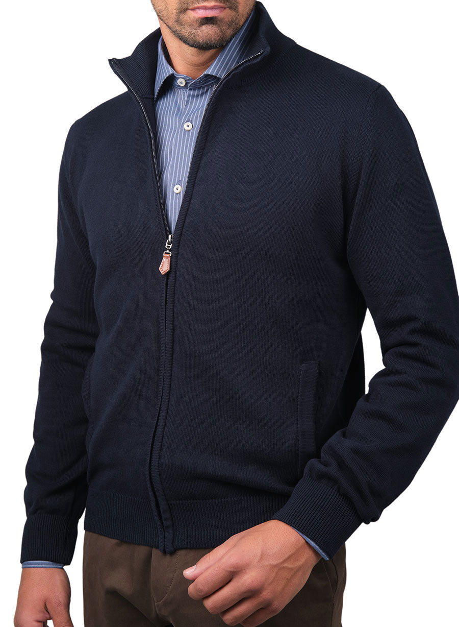 MEN'S ΖΑΚΕΤΑ ΜΕ ΦΕΡΜΟΥΑΡ MANETTI CASUAL  BLUE