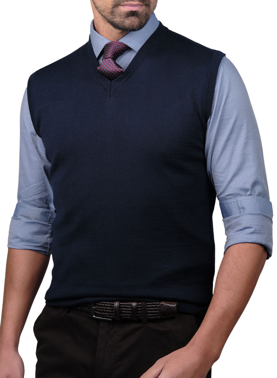 MEN'S ΠΛΕΚΤΟ ΓΙΛΕΚΟ MANETTI CASUAL  BLUE