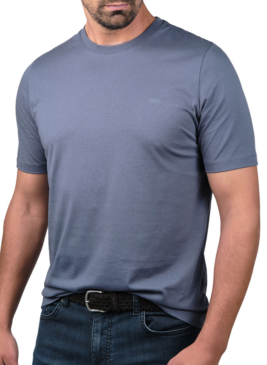 MEN'S MANETTI T-SHIRT CASUAL  INDIGO