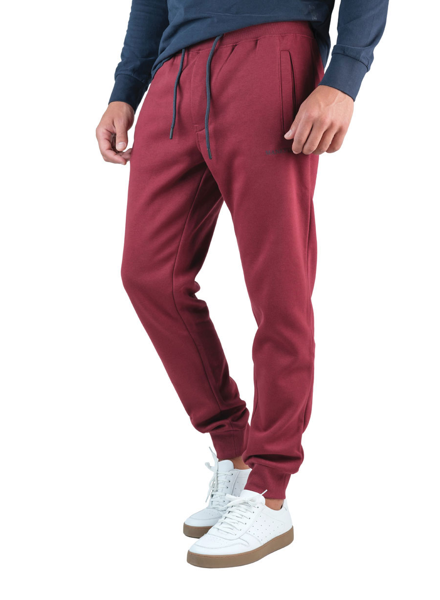 Ανδρικό Παντελόνι φόρμα Manetti casual bordeaux