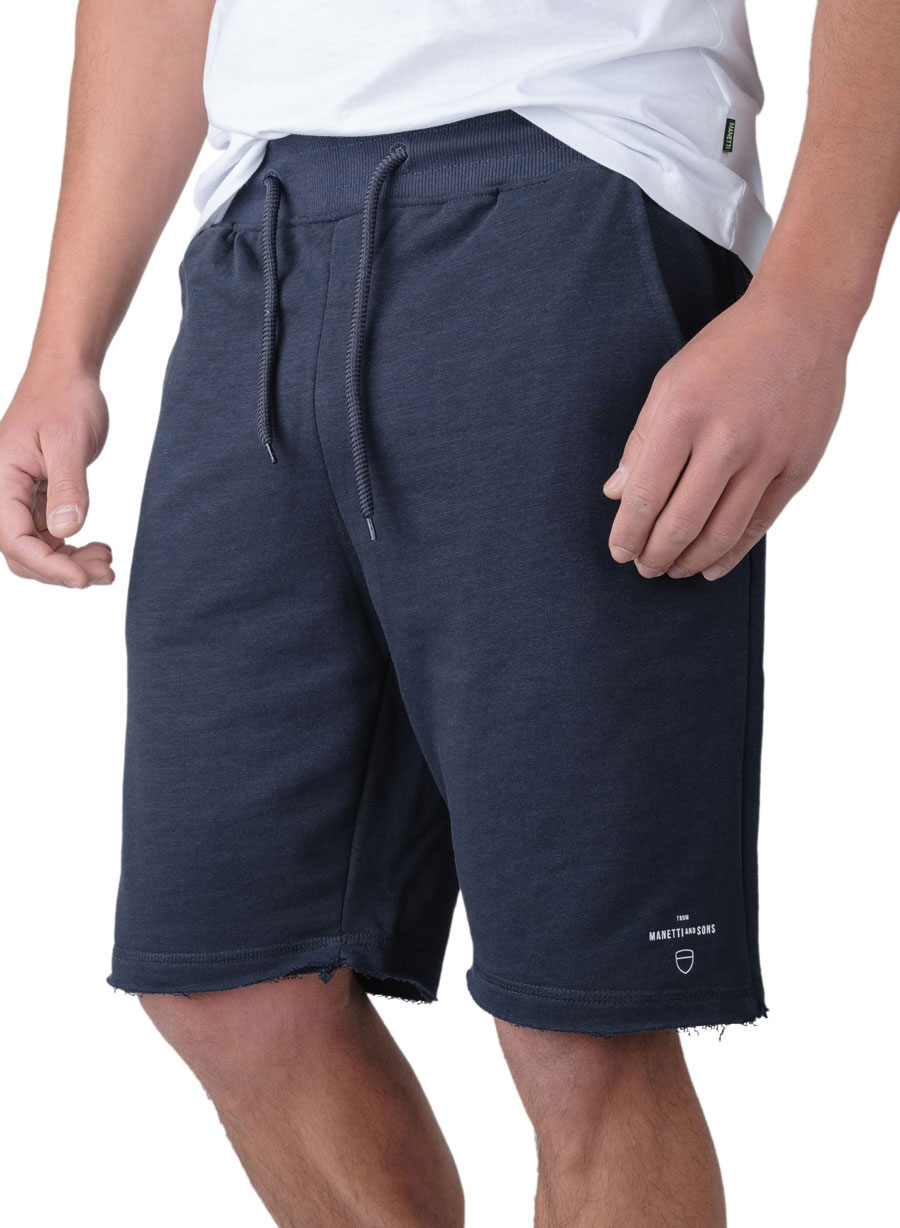 MEN'S MANETTI FLEECE SHORTS CASUAL  BLUE