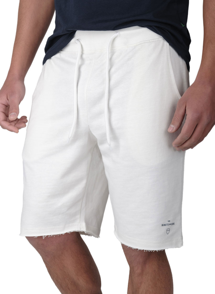 MEN'S MANETTI FLEECE SHORTS CASUAL  WHITE