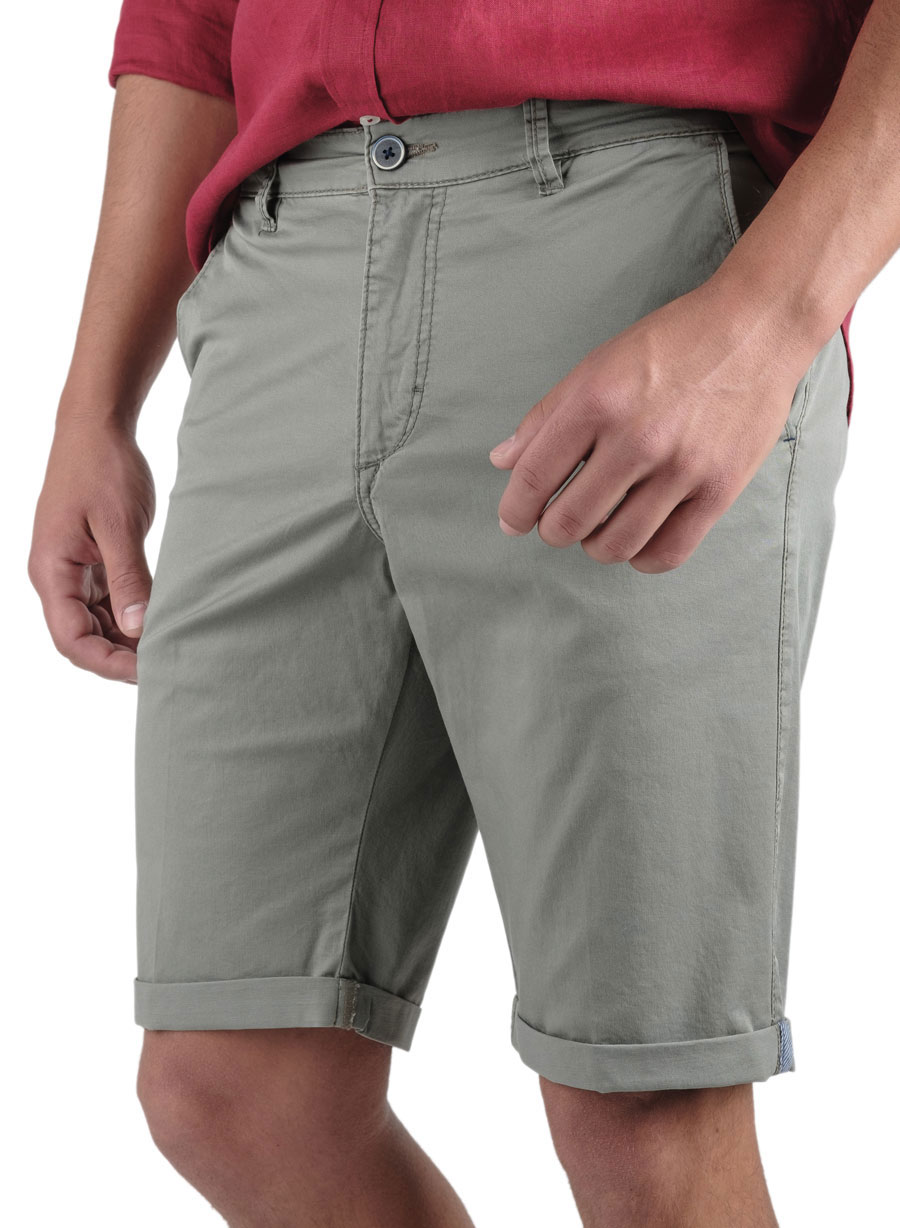 Ανδρική Βερμούδα chinos Manetti casual khaki beige